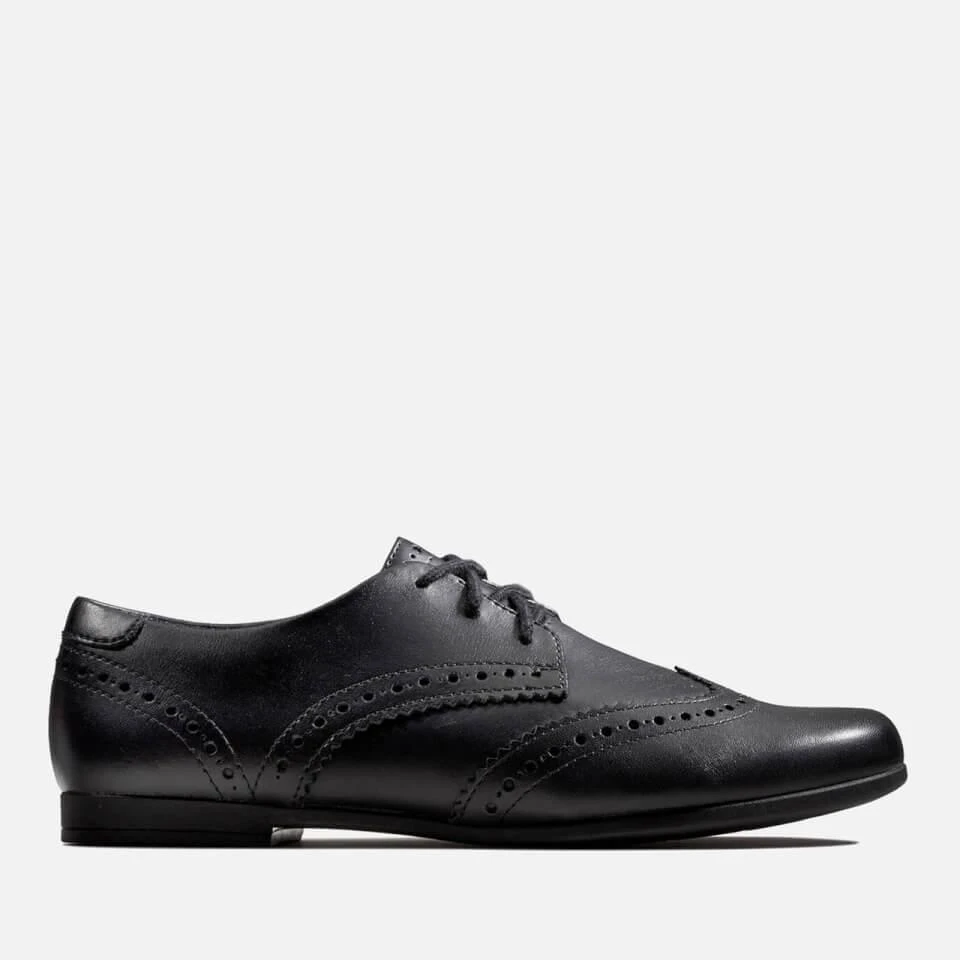 商品Clarks|CLARKS KIDS' SCALA LACE SCHOOL SHOES - BLACK LEATHER,价格¥183,第1张图片