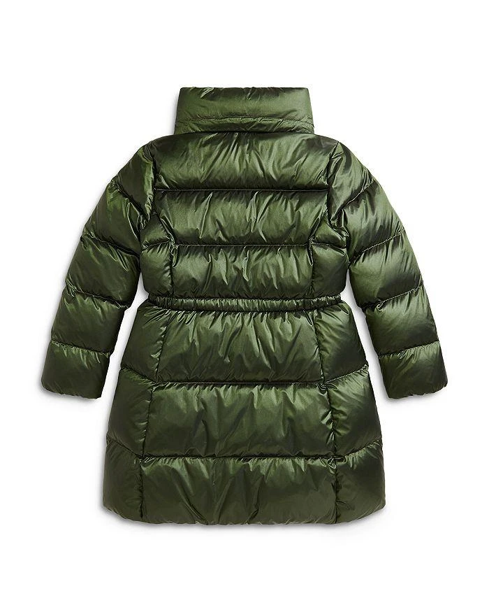 商品Ralph Lauren|Girls' Metallic Down Hooded Long Jacket - Big Kid,价格¥1827,第3张图片详细描述