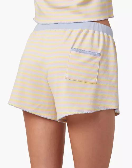 商品Madewell|Morgan Lane Organic Pima Cotton Tate Pajama Shorts in Rainbow Dream STripe,价格¥401,第1张图片