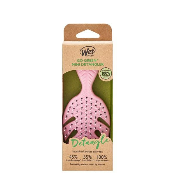 商品WetBrush|WetBrush Go Green Mini Detangler - Pink,价格¥81,第5张图片详细描述