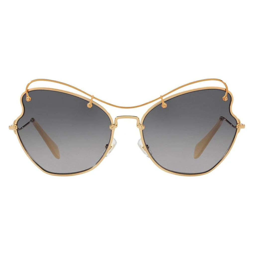 商品Miu Miu|Miu Miu Women's Sunglasses - Antique Gold Metal Frame Grey Lenses | 56RS-7OE3E265,价格¥1134,第2张图片详细描述