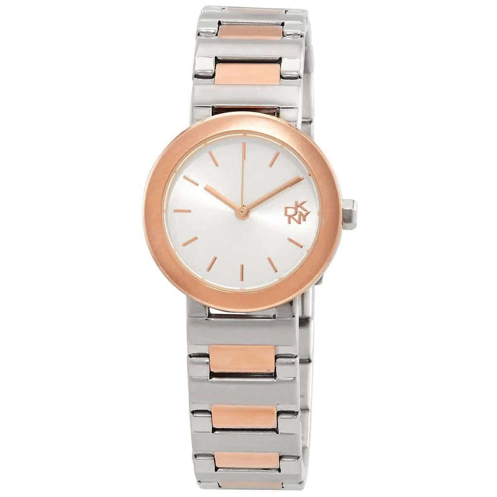 商品DKNY|Metrolink Quartz White Dial Two-Tone Ladies Watch NY6609,价格¥518,第1张图片