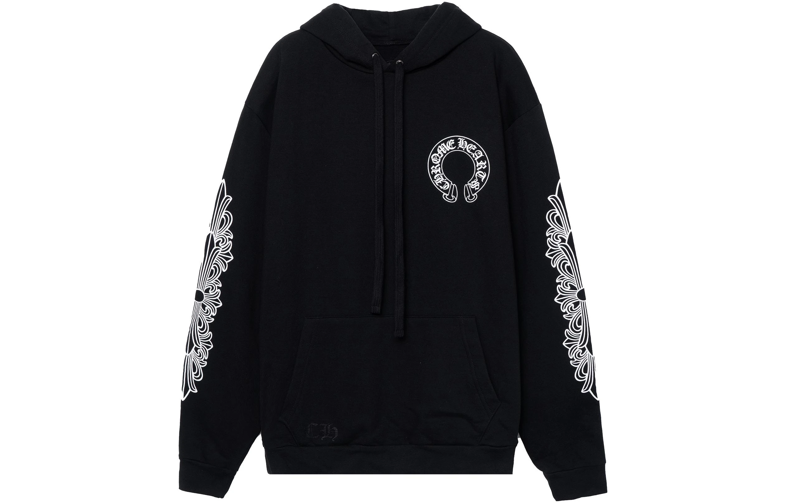 商品[国内直发] Chrome Hearts|马蹄十字架加绒卫衣  男女同款 黑色,价格¥9395,第1张图片
