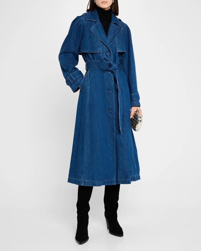 商品Paige|Raina Denim Trench Coat,价格¥4085,第2张图片详细描述