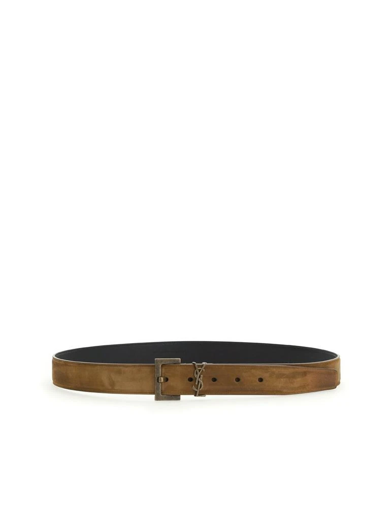 商品Yves Saint Laurent|Saint Laurent Logo Plaque Belt,价格¥3681,第1张图片