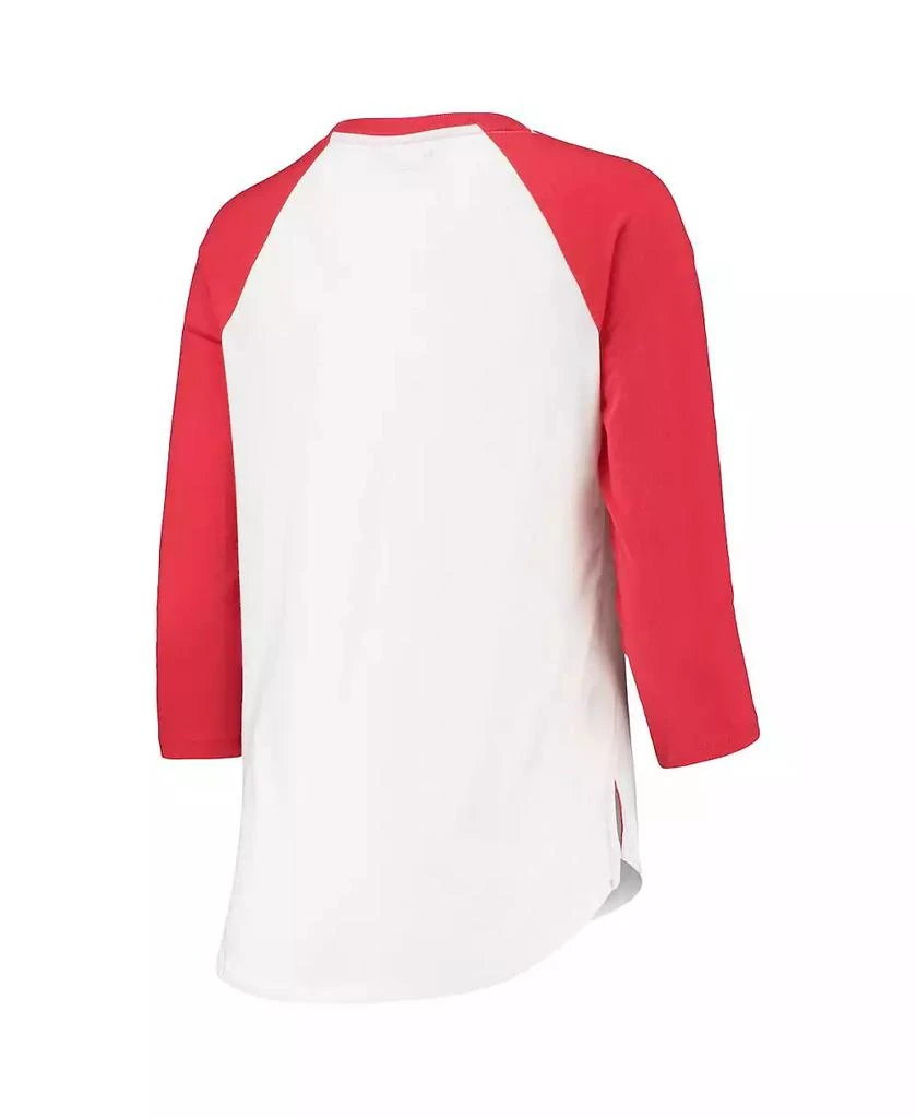 商品Under Armour|Women's White and Red Cincinnati Bearcats Baseball Raglan 3/4 Sleeve T-shirt,价格¥228,第4张图片详细描述