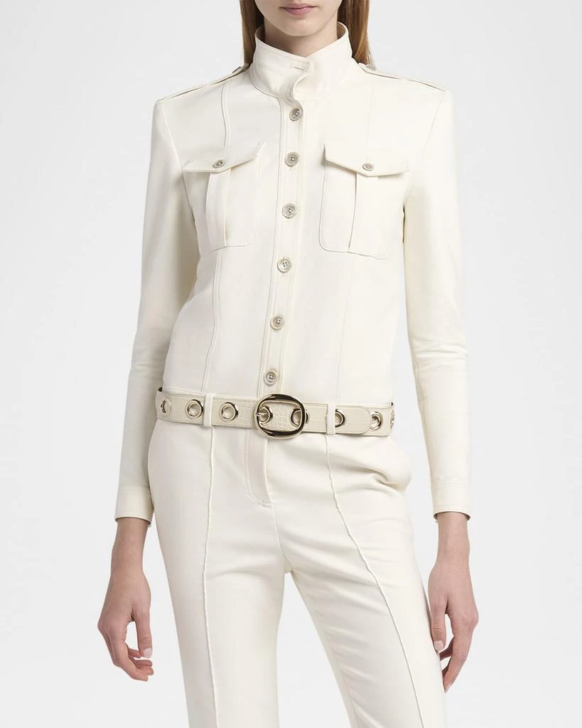 商品Tom Ford|Long-Sleeve Bootcut-Leg Safari Jumpsuit,价格¥37750,第4张图片详细描述