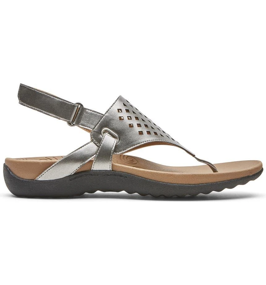 商品Rockport|Ridge Latticed Thong Toe Sandal,价格¥337,第3张图片详细描述