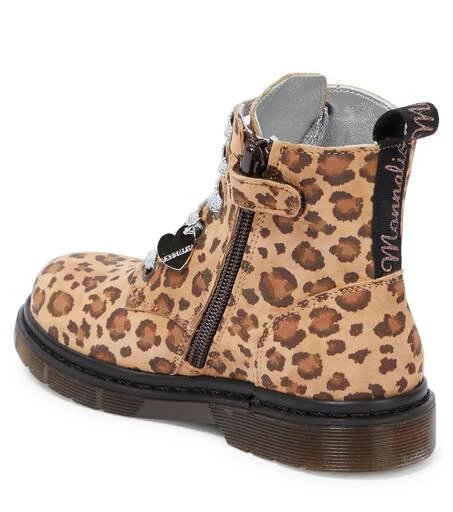 商品MONNALISA|Leopard-print leather boots,价格¥1396,第3张图片详细描述