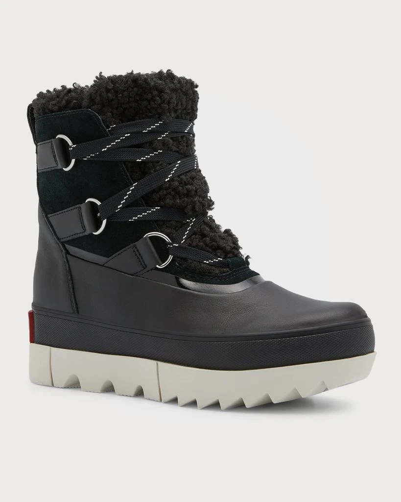 商品SOREL|Joan Of Arctic Leather Faux-Fur Snow Booties,价格¥1705,第3张图片详细描述