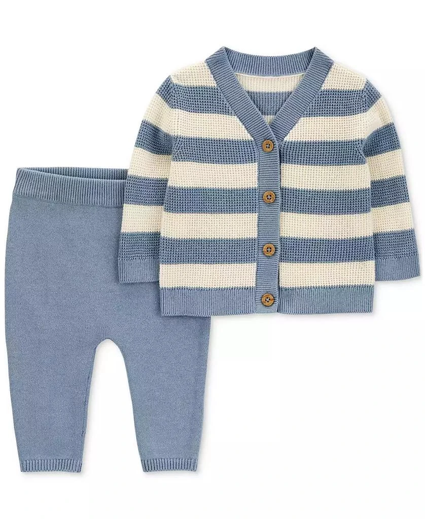 商品Carter's|Baby Boys Striped Cardigan & Pants Set,价格¥175,第2张图片详细描述