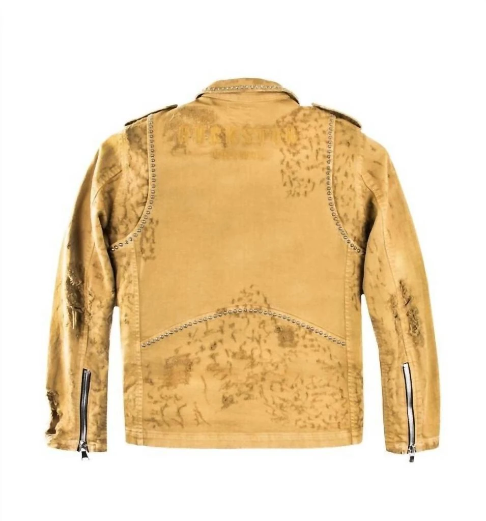 商品ROCKSTAR ORIGINAL|Men's Tory Biker Jacket In Camel,价格¥1170,第1张图片