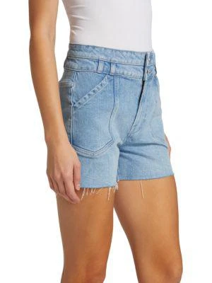 商品FRAME|DoubleButton Denim Shorts,价格¥763,第3张图片详细描述