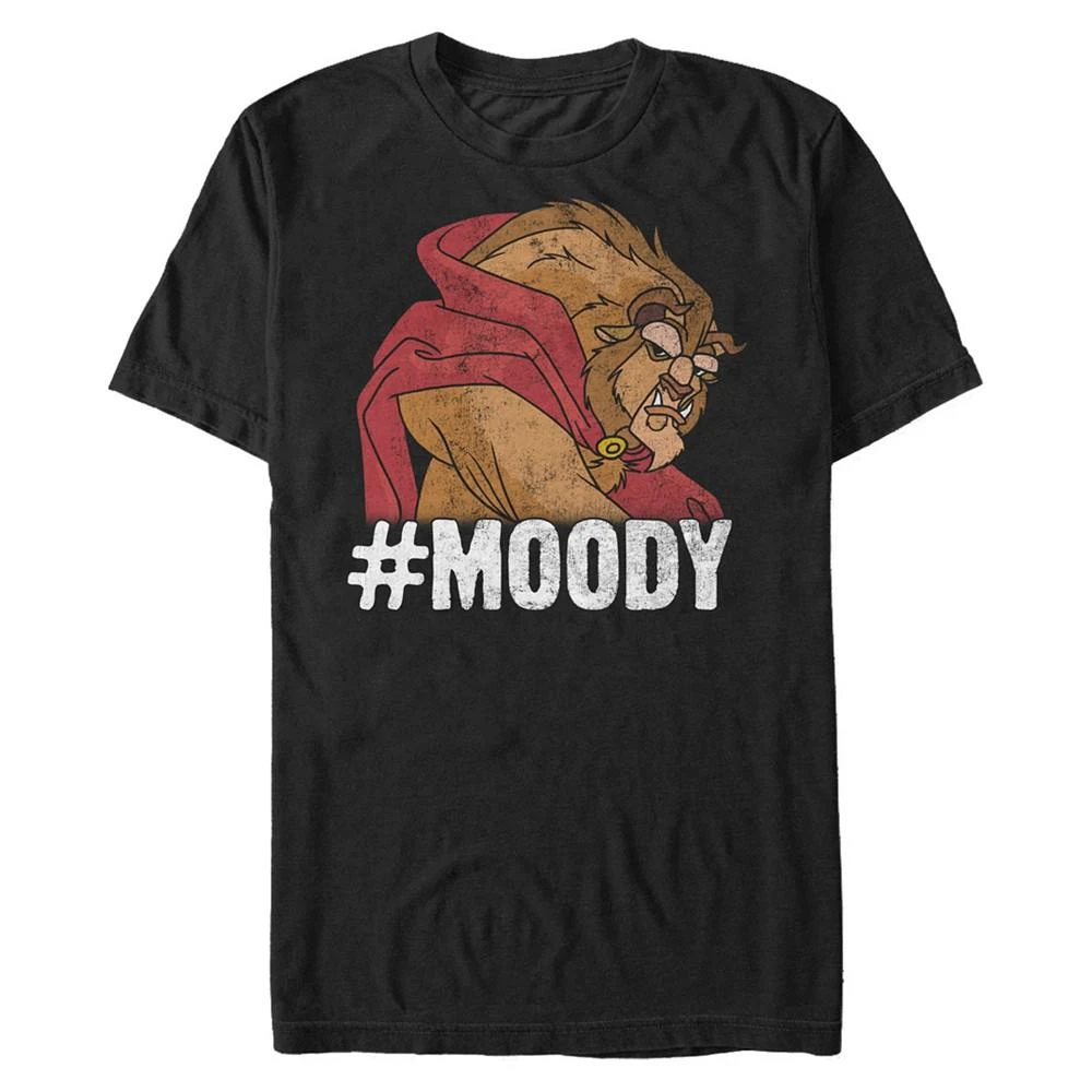 商品Disney|Disney Men's Beauty the Beast Moody Grumpy, Short Sleeve T-Shirt,价格¥185,第1张图片