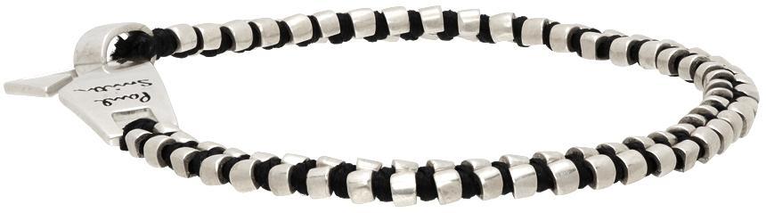 商品Paul Smith|Black & Silver Cotton Bead Bracelet,价格¥3069,第5张图片详细描述