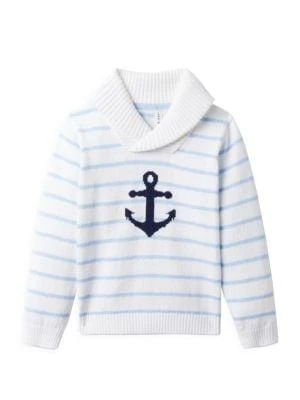 商品Janie and Jack|Little Boy's Nautical Striped Shawl Sweater,价格¥199,第1张图片