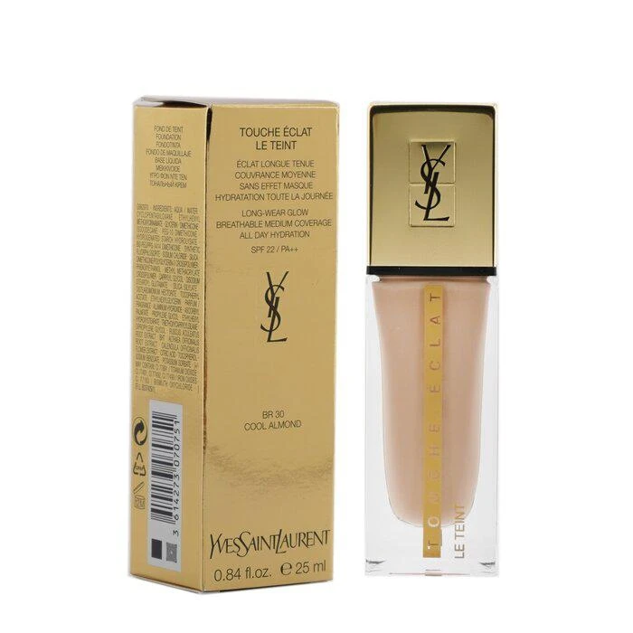 商品Yves Saint Laurent|Yves Saint Laurent 超模光感持妆保湿粉底SPF22 - # BR30 Cool Almond -BR30 Cool Almond(25ml/0.84oz),价格¥519,第2张图片详细描述