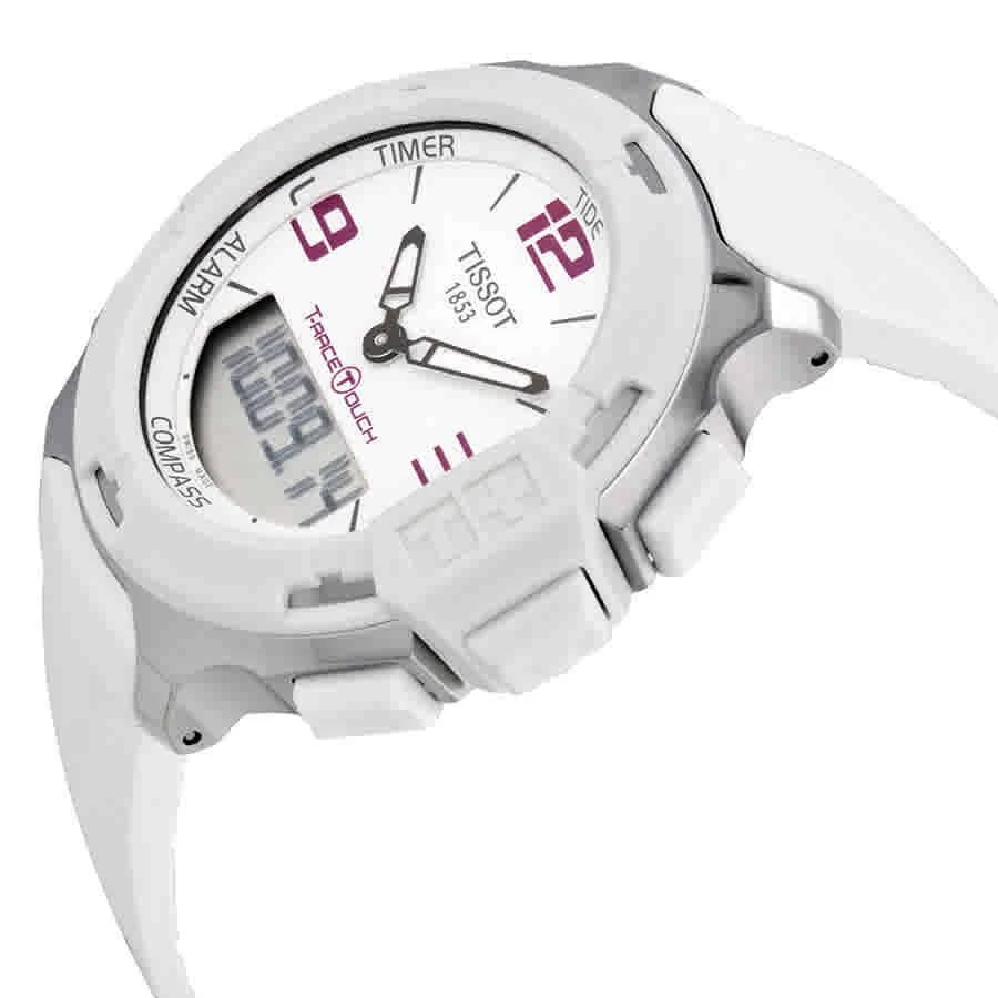 商品Tissot|T-Race Analog Digital White Rubber Unisex Watch T0814201701700,价格¥1266,第2张图片详细描述