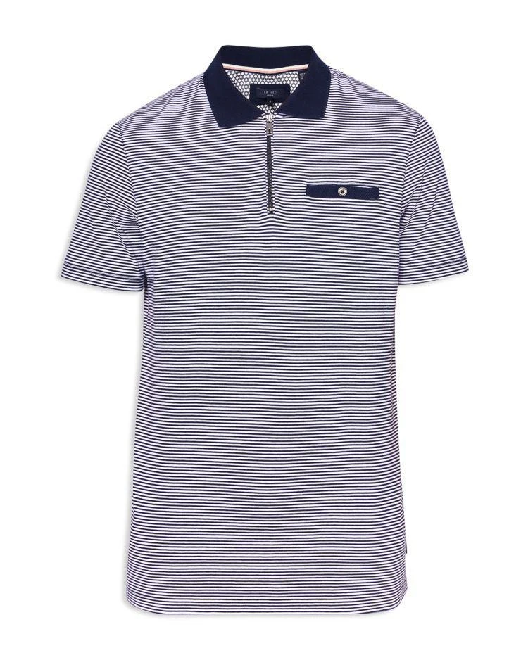 商品Ted Baker London|Whippet Flat Knit Collar Regular Fit Polo,价格¥529,第2张图片详细描述