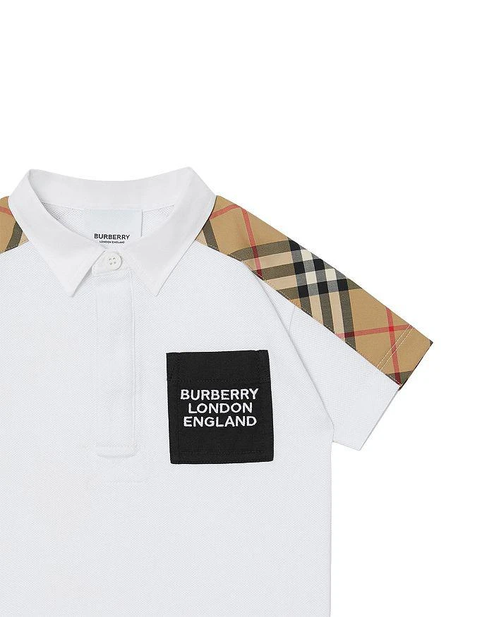 商品Burberry|Unisex Check Trim Polo Shirt - Baby,价格¥733,第3张图片详细描述