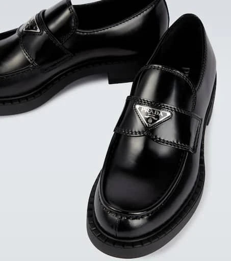 商品Prada|磨砂皮革乐福鞋,价格¥11362,第3张图片详细描述