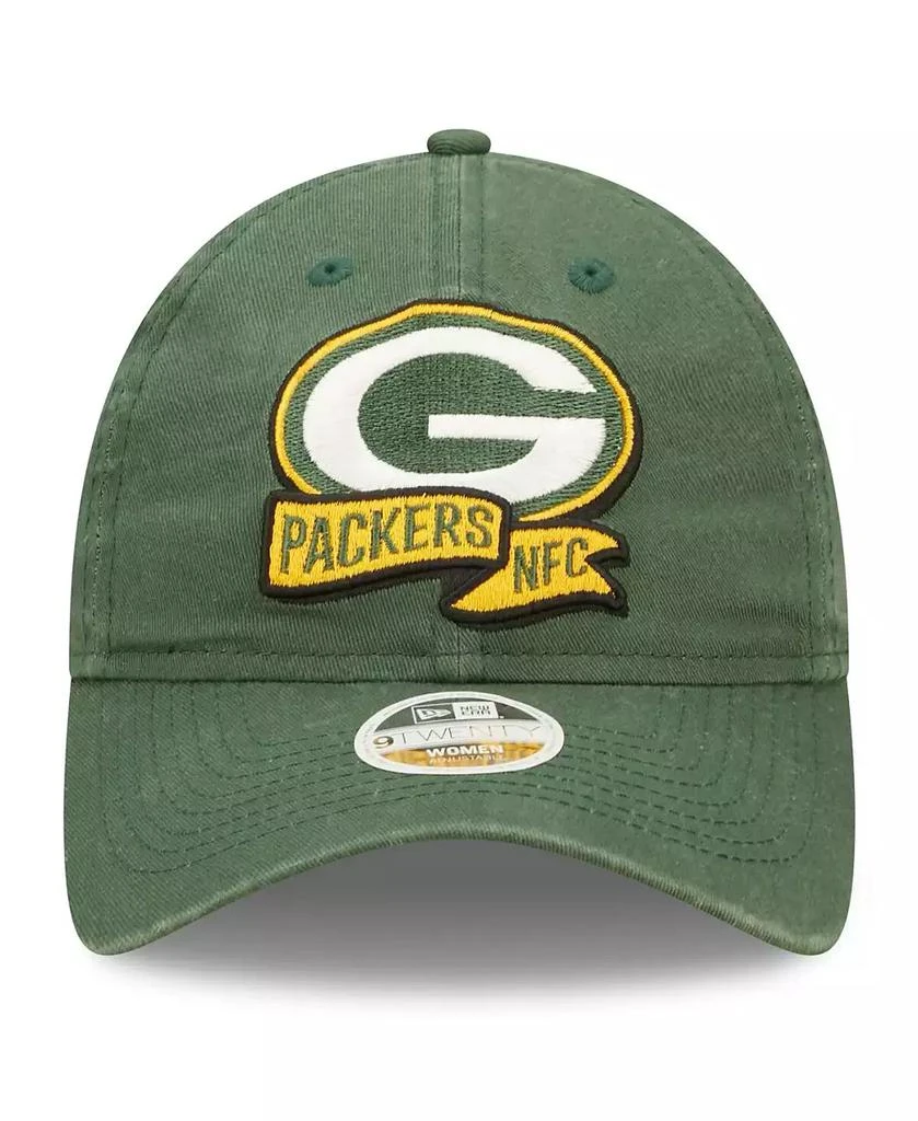 商品New Era|Women's Green Green Bay Packers 2022 Sideline Adjustable 9TWENTY Hat,价格¥254,第2张图片详细描述