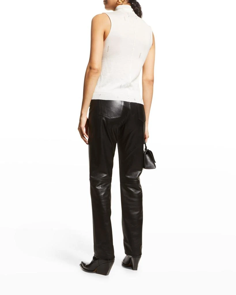 商品AMIRI|Distressed Mock-Neck Cashmere Shell,价格¥1215,第4张图片详细描述