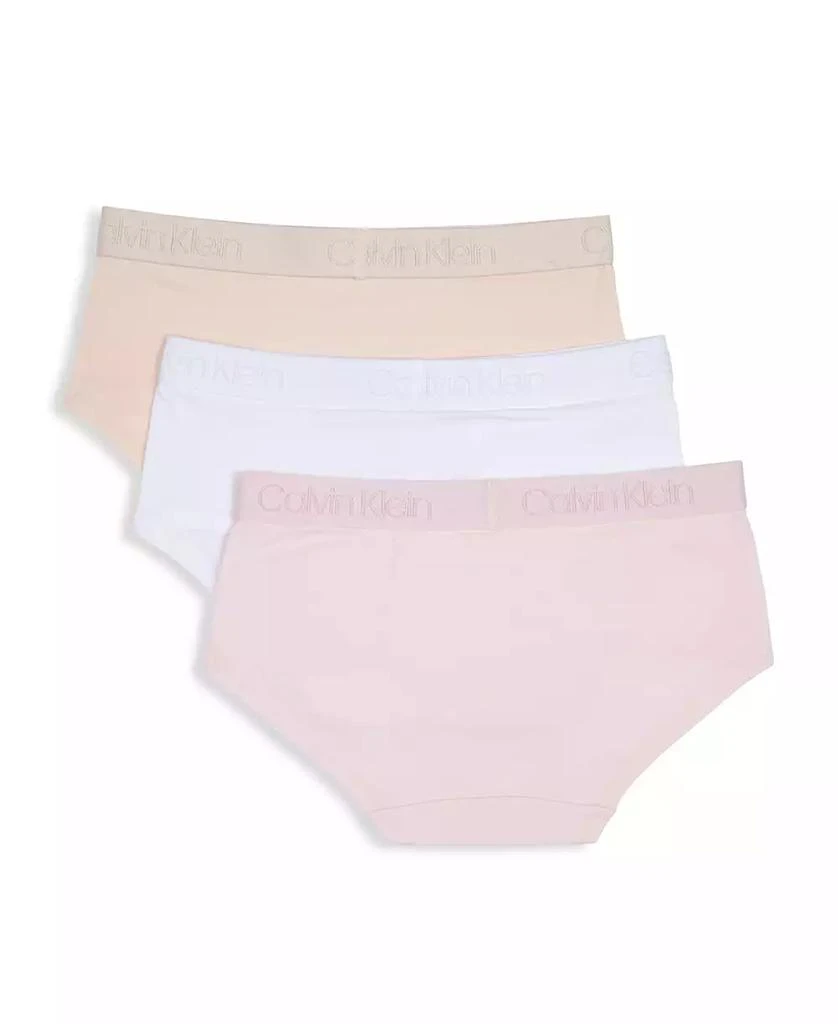 商品Calvin Klein|Big Girls Logo Print Hipster Briefs, Pack of 3,价格¥79,第2张图片详细描述