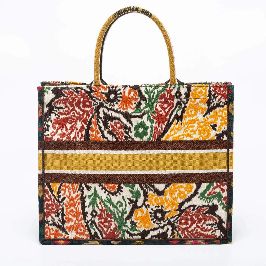 商品Dior|Dior Multicolor Paisley Embroidered Canvas Large Book Tote,价格¥24281,第4张图片详细描述