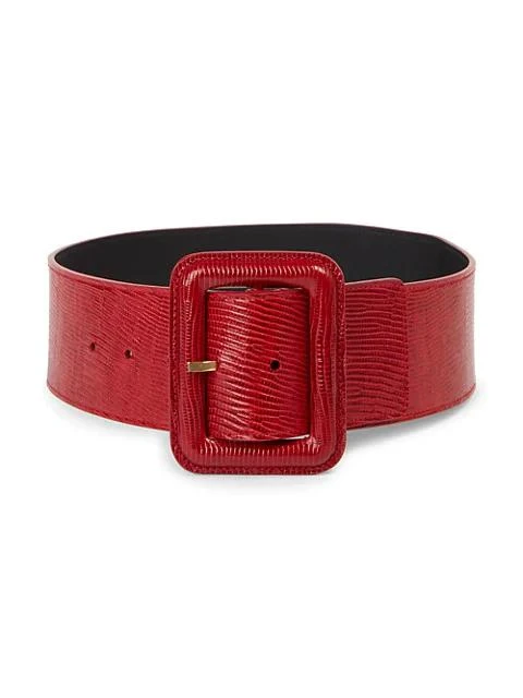 商品Yves Saint Laurent|Lizard-Embossed Leather Belt,价格¥5232,第1张图片