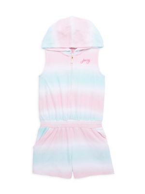 商品Juicy Couture|Little Girl’s Tie-Dye Sleeveless Hooded Romper,价格¥73,第1张图片