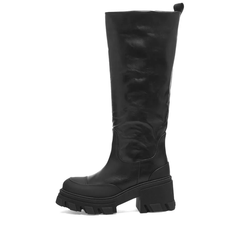 商品Ganni|GANNI Calf Leg Chunky Boots,价格¥1904,第2张图片详细描述
