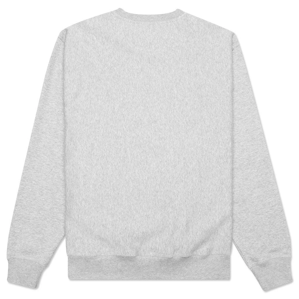 商品STUSSY|Stussy Stock Logo Crew - Grey Heather,价格¥722,第2张图片详细描述