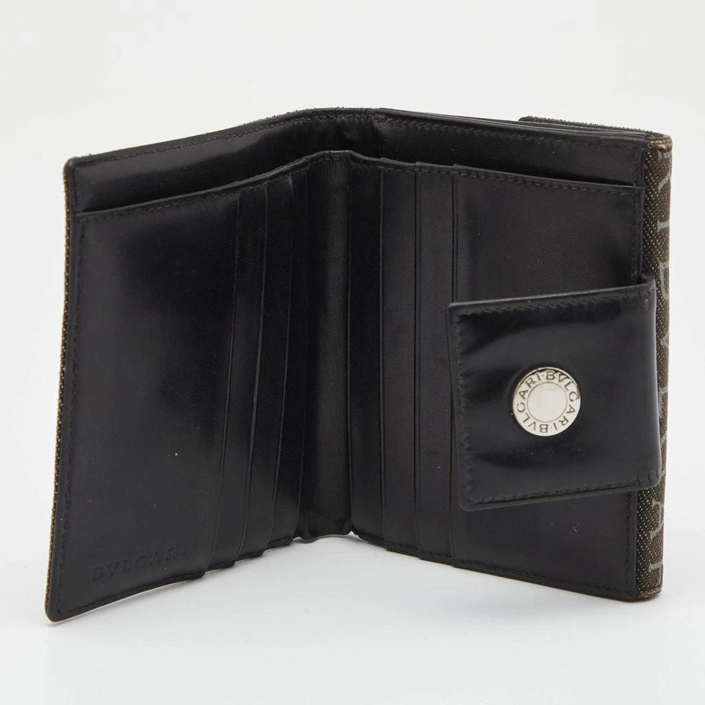 商品[二手商品] BVLGARI|Bvlgari Black Logo Mania Denim Compact Flap Wallet,价格¥813,第2张图片详细描述