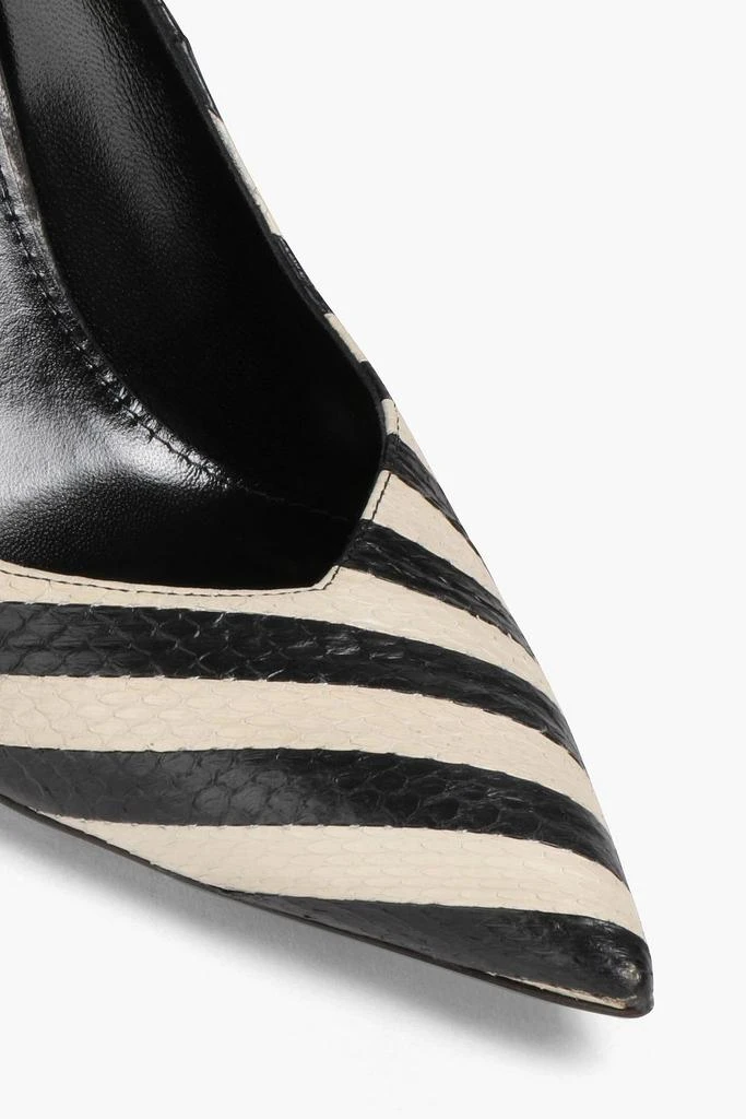 商品Yves Saint Laurent|Striped elaphe pumps,价格¥2643,第4张图片详细描述
