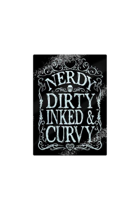 Grindstore Nerdy Dirty Inked & Curvy Chopping Board ONE SIZE商品第1张图片规格展示