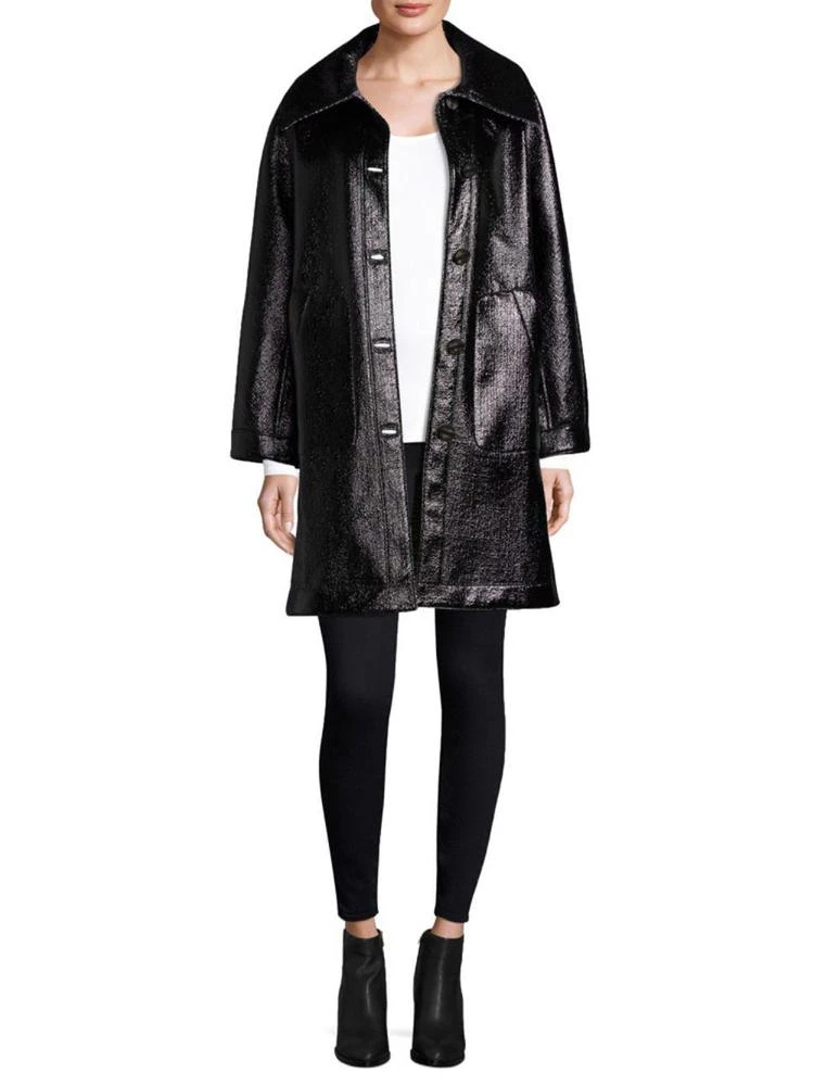 商品Jane Post|High Shine Reversible Coat,价格¥2384,第1张图片