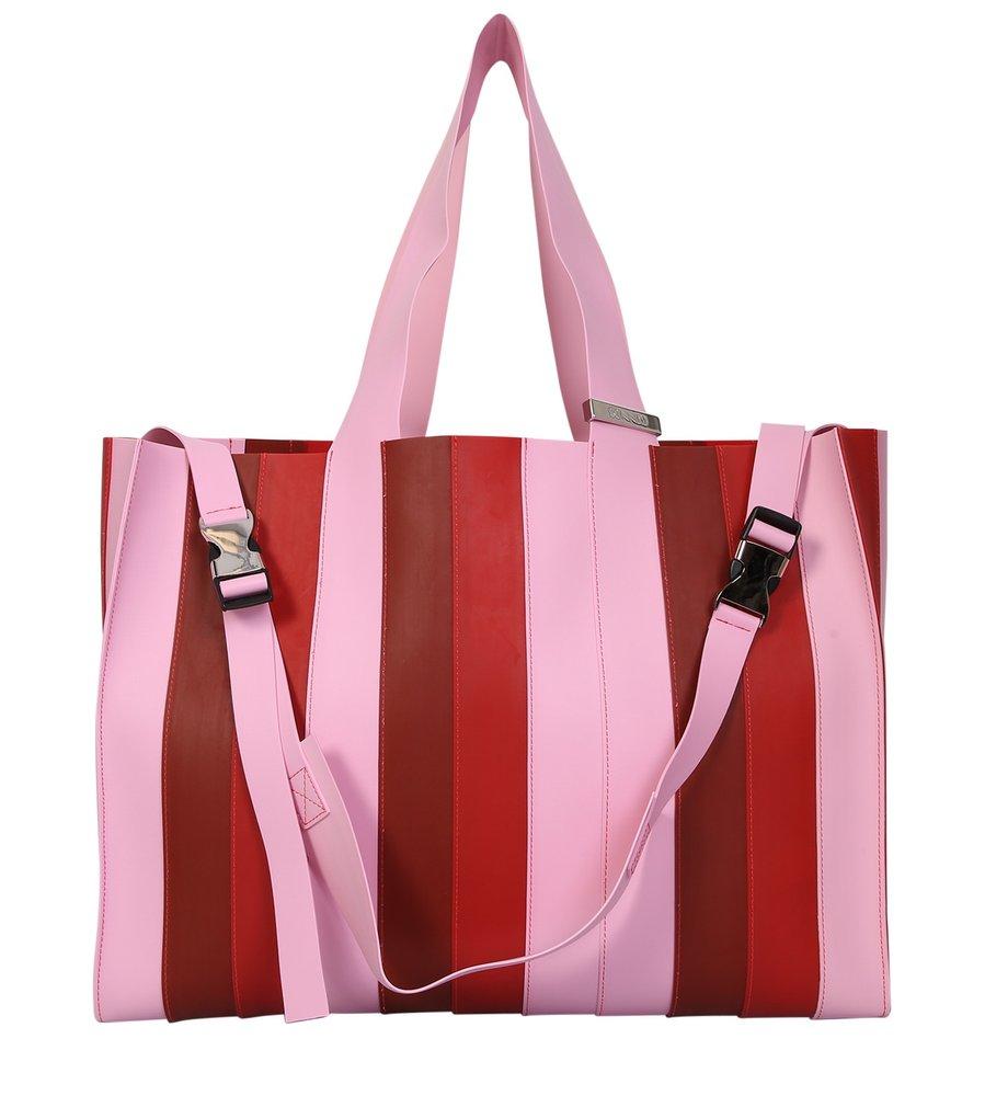Sunnei Logo Detailed Striped Tote Bag商品第1张图片规格展示