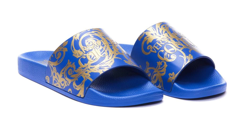 商品Versace|Versace Jeans Couture Logo Couture Slides,价格¥727,第4张图片详细描述