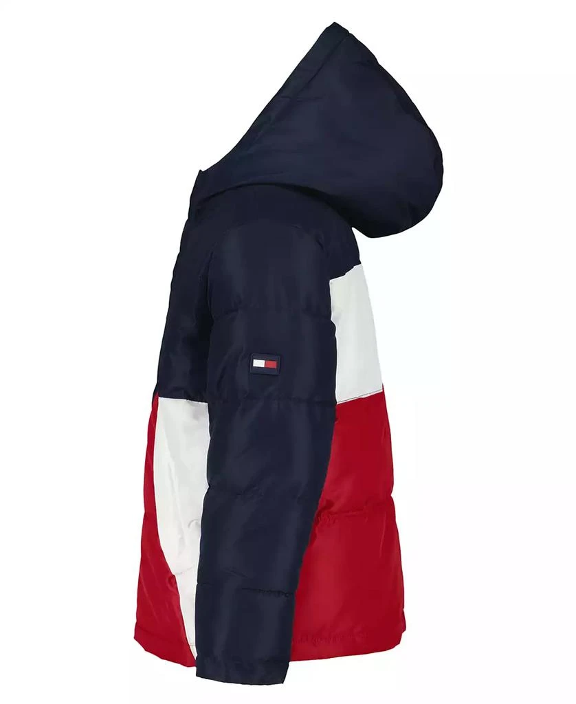 商品Tommy Hilfiger|Toddler and Little Boys 2T-7 Color Block Puffer Jacket,价格¥405,第4张图片详细描述