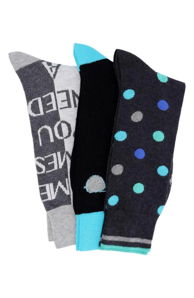 商品Lorenzo Uomo|3-Pack Cotton Crew Socks,价格¥166,第1张图片