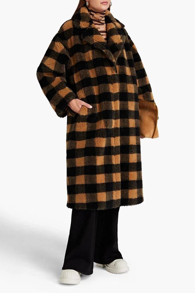 商品STAND STUDIO|Maria checked faux shearling coat,价格¥1586,第2张图片详细描述