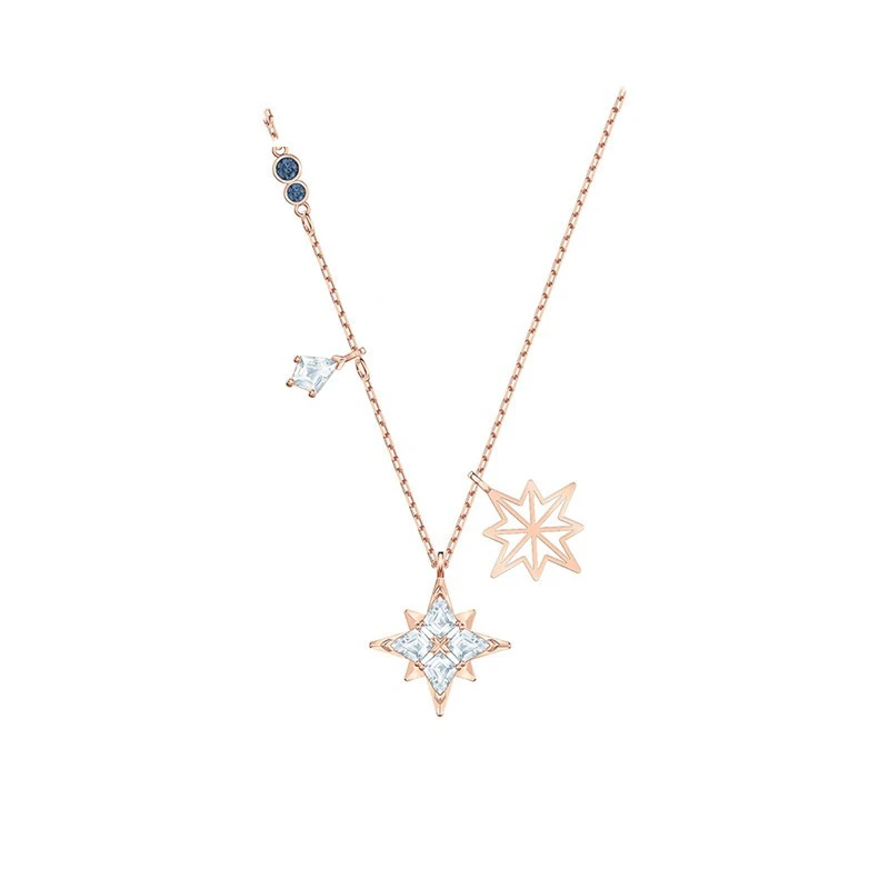商品Swarovski|SWAROVSKI 施华洛世奇 浪漫星星造型 项链 精巧别致 镀玫瑰金色 5494352,价格¥582,第1张图片