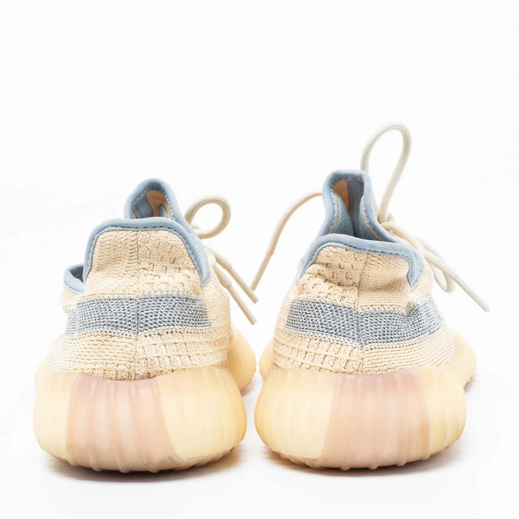 商品[二手商品] YEEZY|Yeezy x Adidas Cream/Grey Knit Fabric Boost 350 V2 Linen Sneakers Size 43 1/3,价格¥1578,第5张图片详细�描述