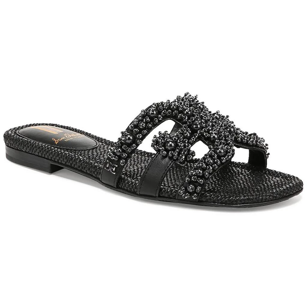 商品Sam Edelman|Sam Edelman Womens bay perla Embellished Slip On Slide Sandals,价格¥737,第1张图片