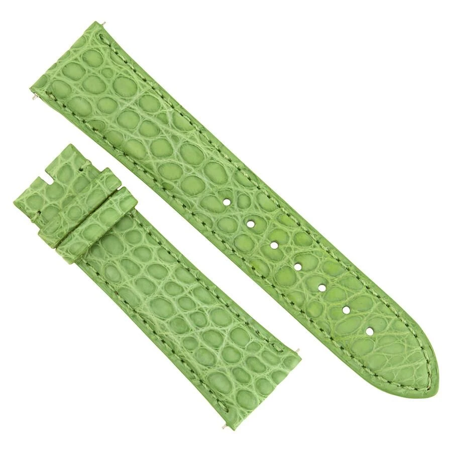 商品Hadley Roma|21 MM Matte Lime Green Alligator Leather Strap,价格¥377,第1张图片