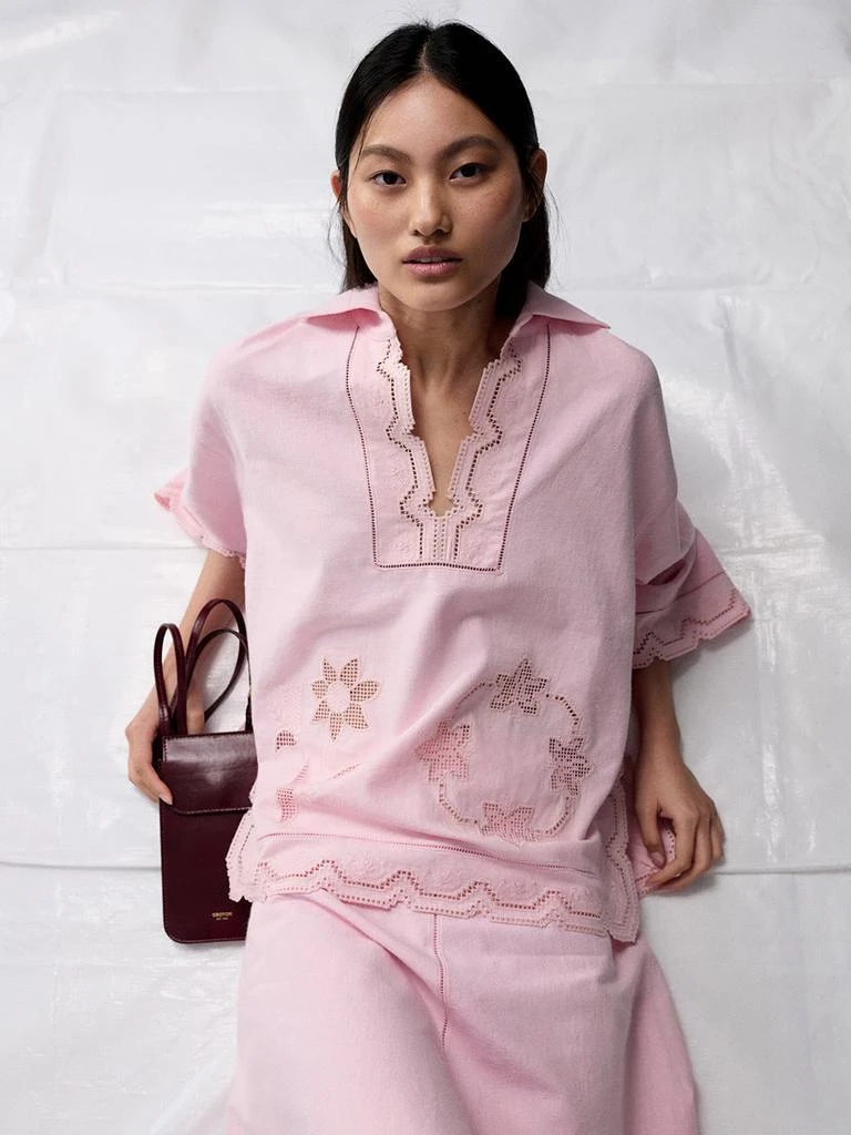 商品Oroton|Table Cloth Lace Top,价格¥3338,第2张图片详细描述