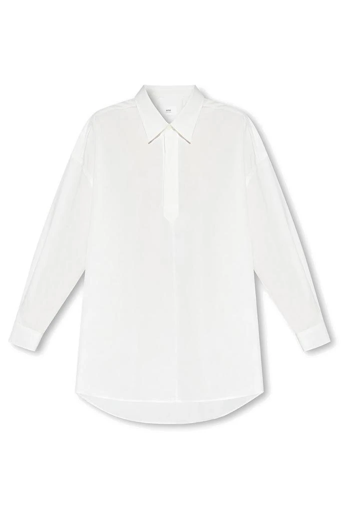 商品AMI|AMI Long-Sleeved Shirt Dress,价格¥1105-¥1949,第1张图片