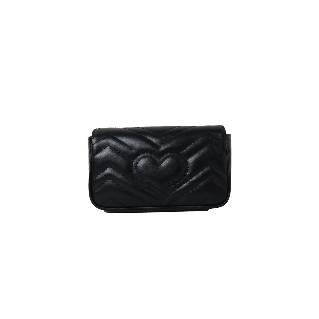 商品Gucci|Gucci GG Marmont Matelasse Super Mini Bag Black,价格¥9667,第3张图片详细描述