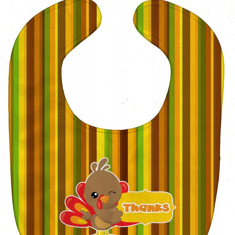 商品Caroline's Treasures|Thanksgiving Turkey Thanks Baby Bib,价格¥83,第1张图片